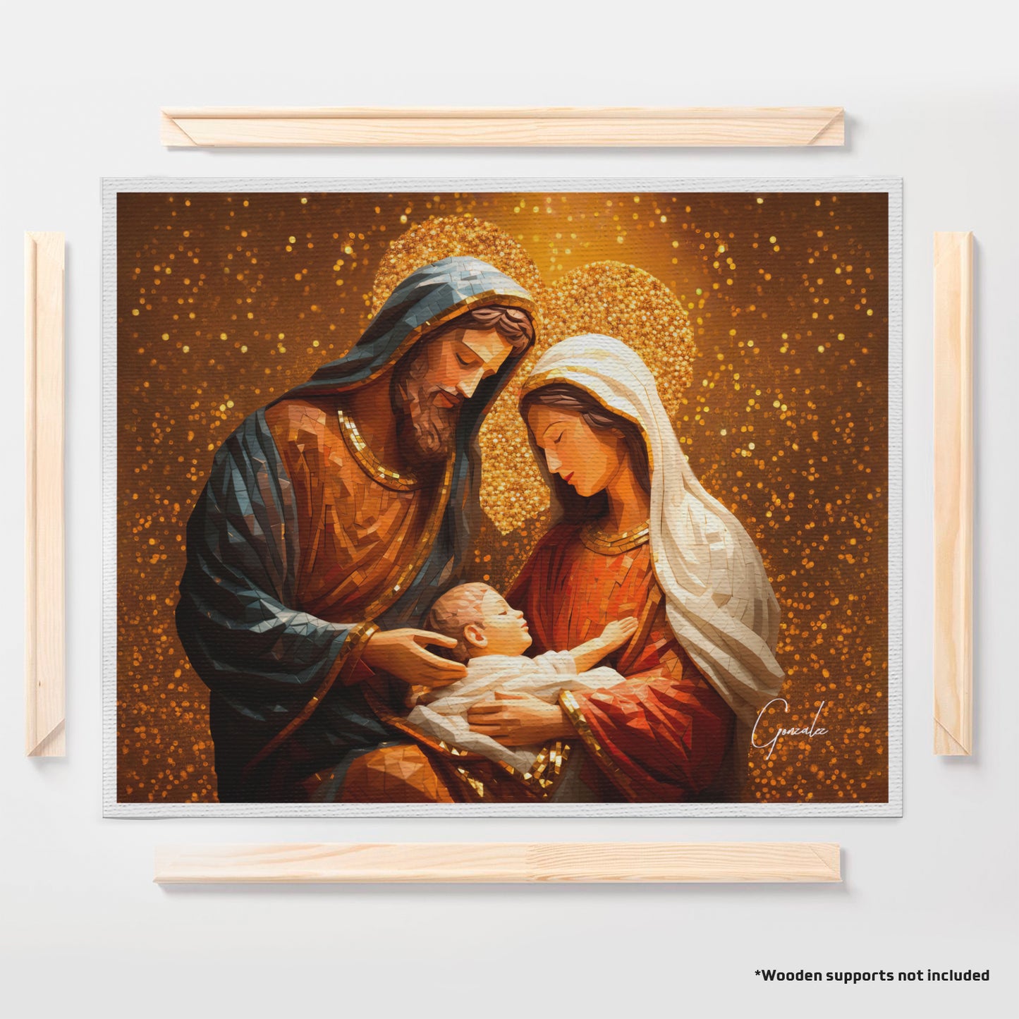 अमूर्त रंगीन पर्वत - 3 भाग