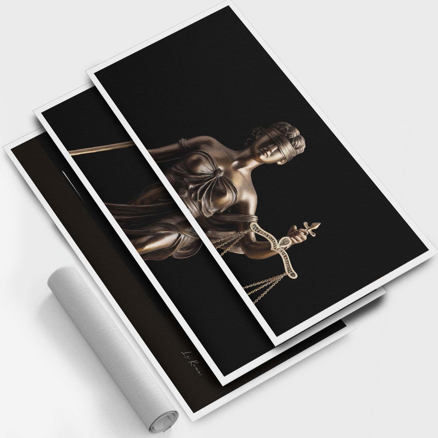 Copper Goddess Themis - 3 Parts