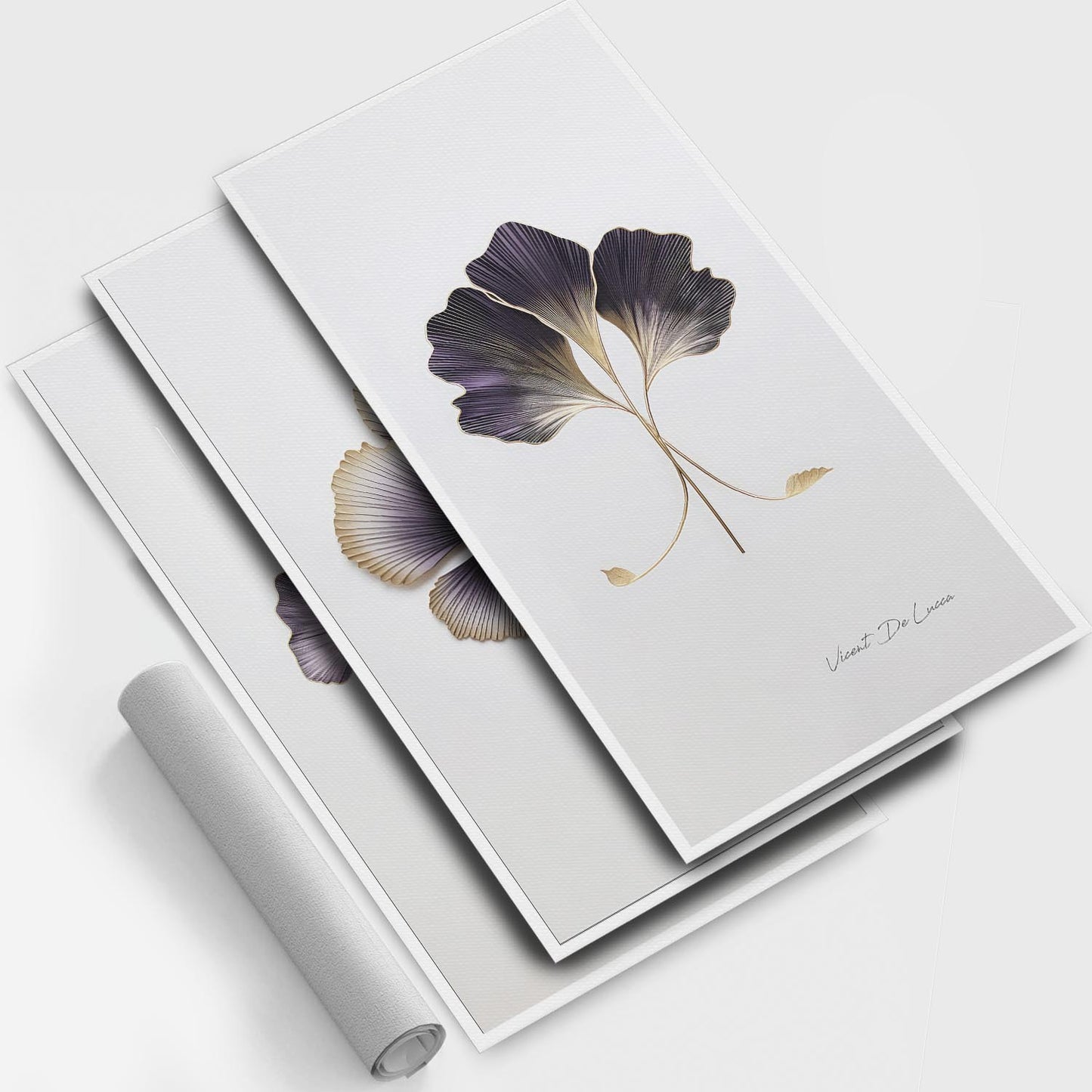 Golden Wine Leaves - 3 Parts