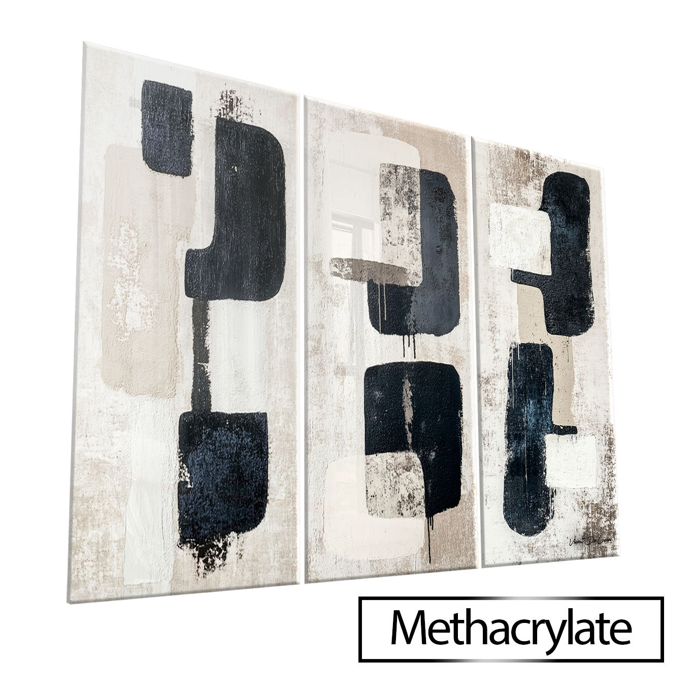 अमूर्त मनोरम ब्रशस्ट्रोक - 3 भाग