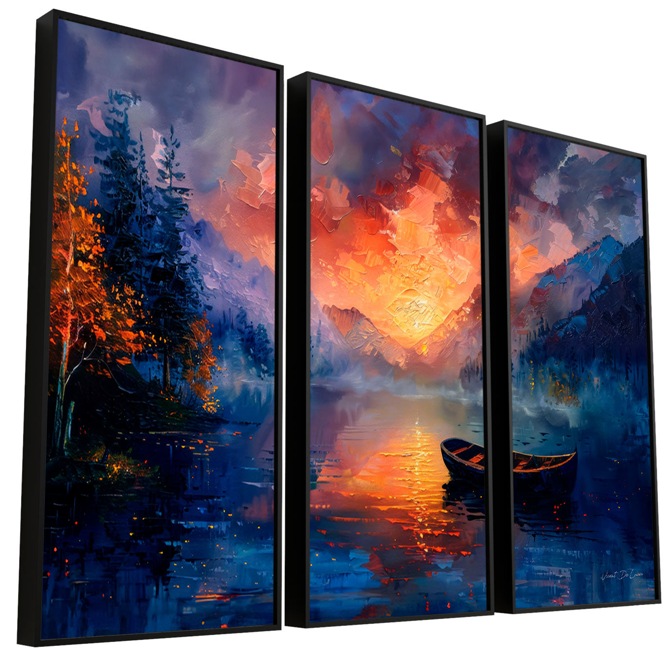 Cozy Lake - 3 Parts – Prime Wall Art