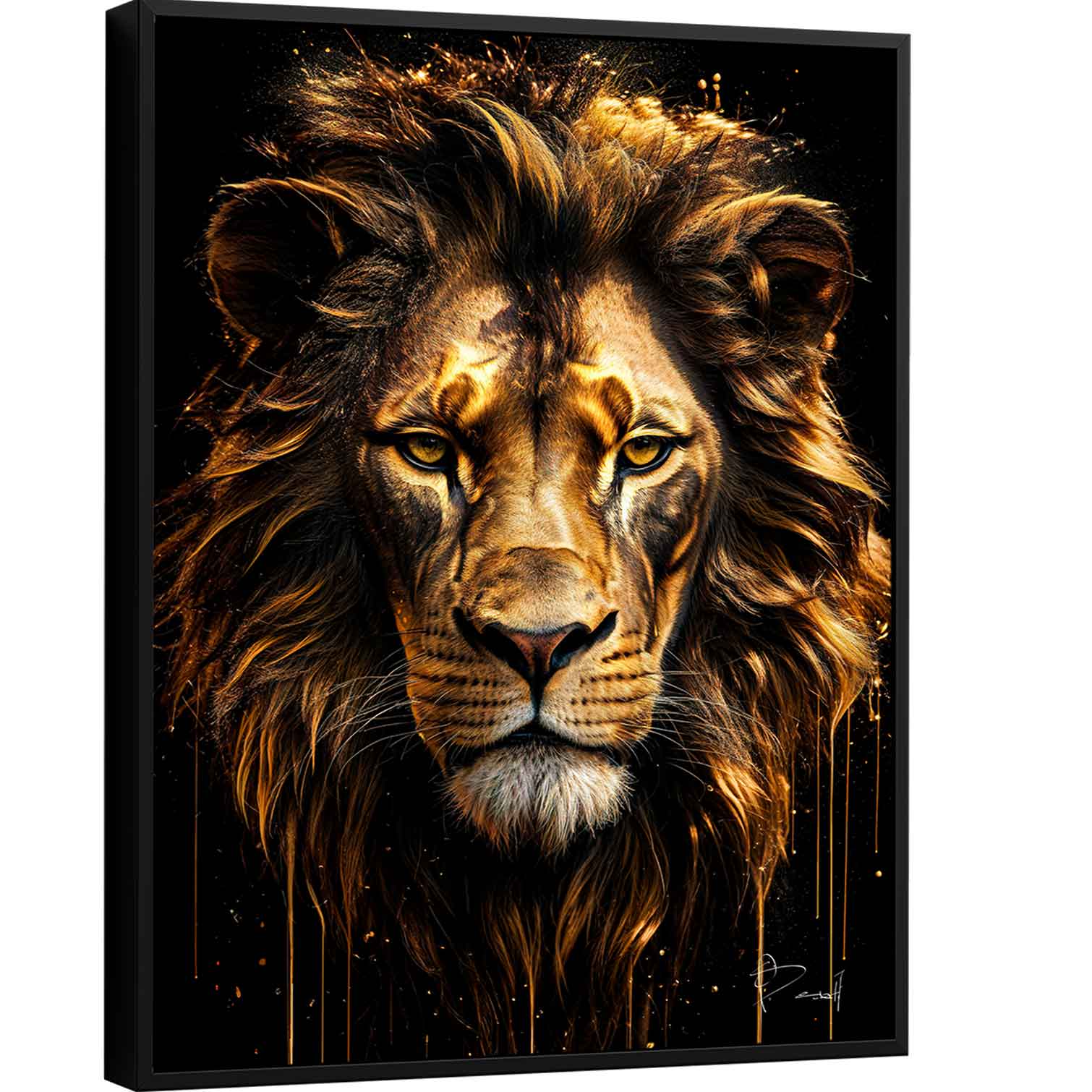 Molten Golden Lion – Prime Wall Art
