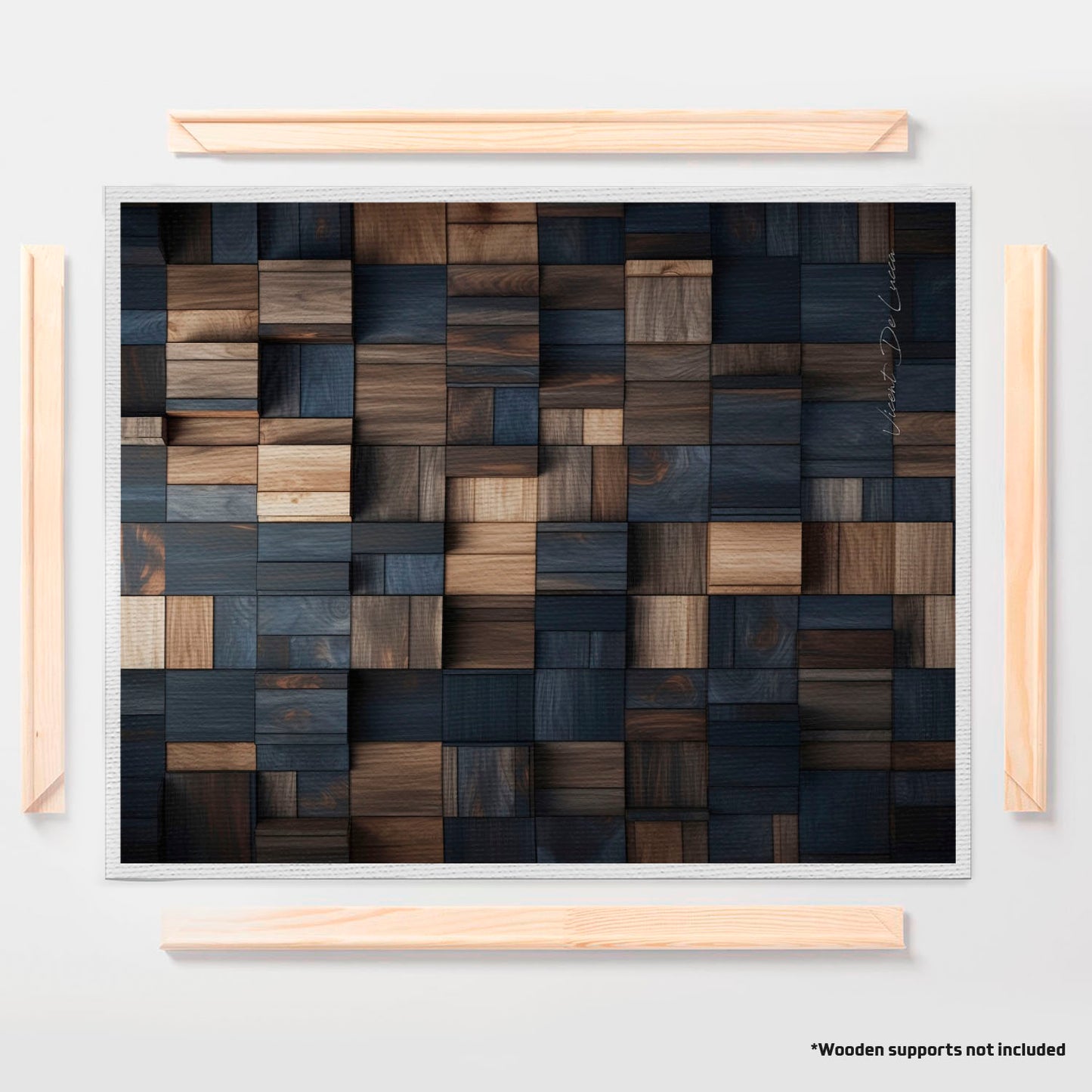 अमूर्त रंगीन पर्वत - 3 भाग