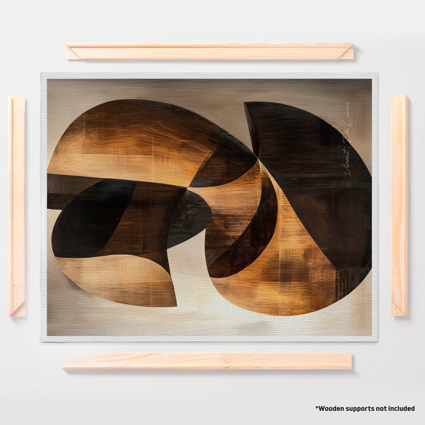 अमूर्त रंगीन पर्वत - 3 भाग