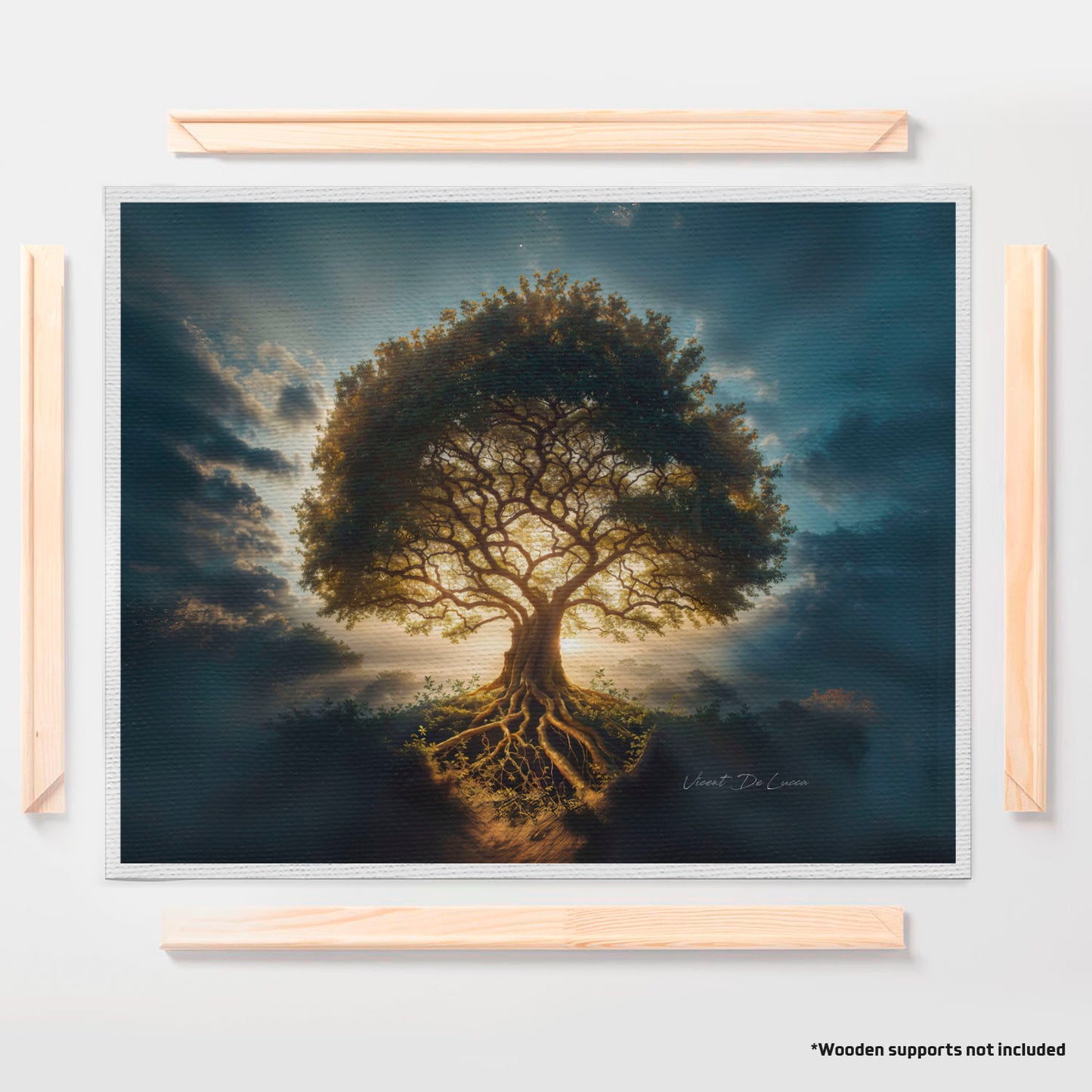 अमूर्त रंगीन पर्वत - 3 भाग