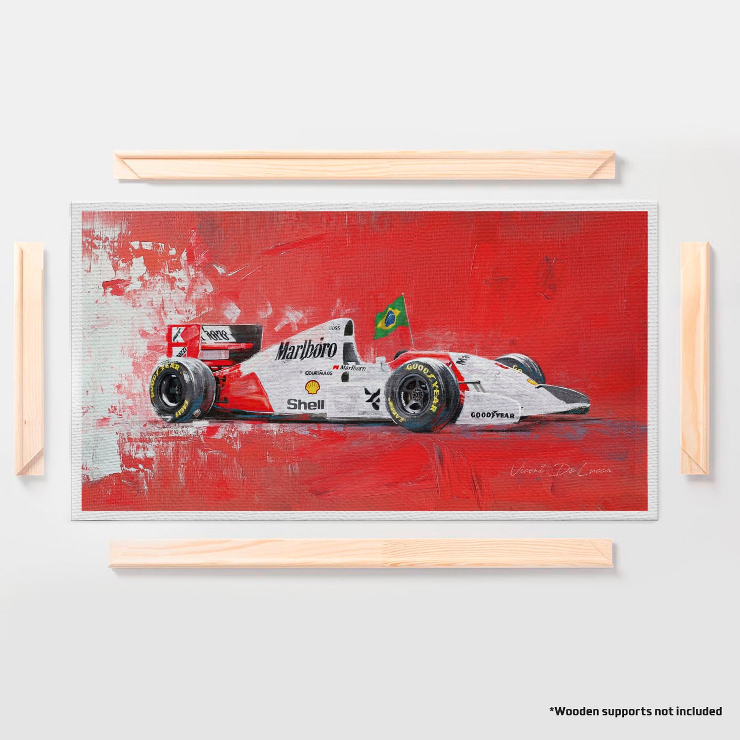 अमूर्त रंगीन पर्वत - 3 भाग