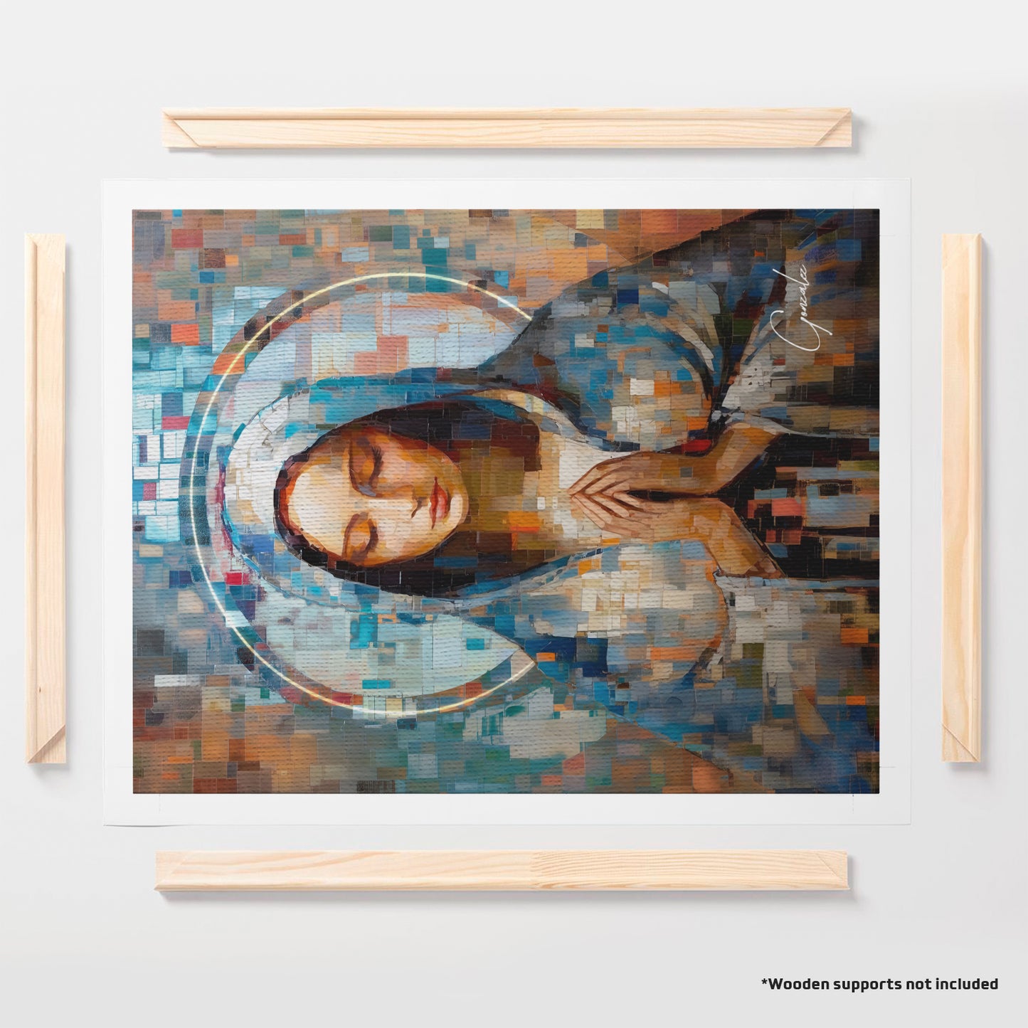 अमूर्त रंगीन पर्वत - 3 भाग