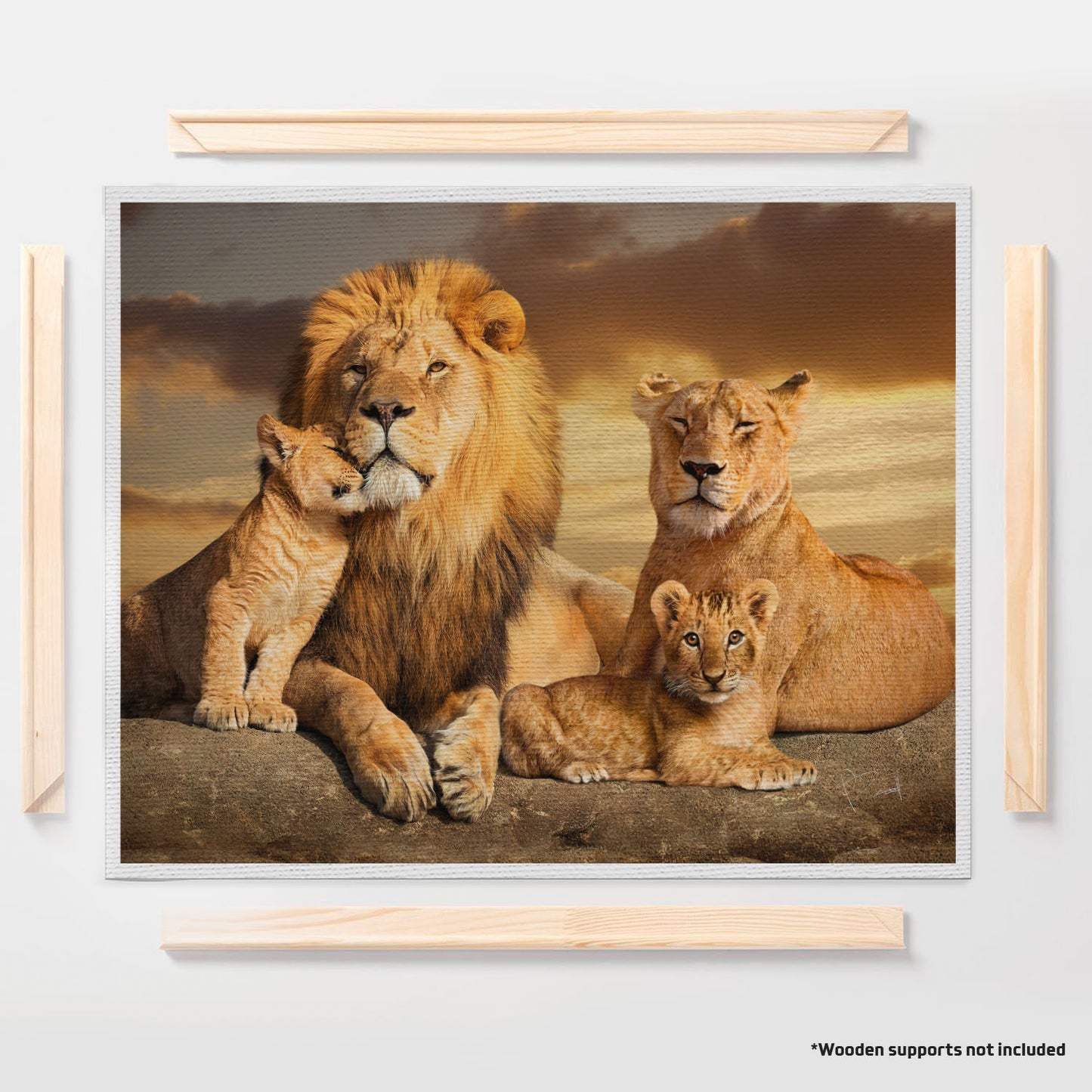 अमूर्त रंगीन पर्वत - 3 भाग