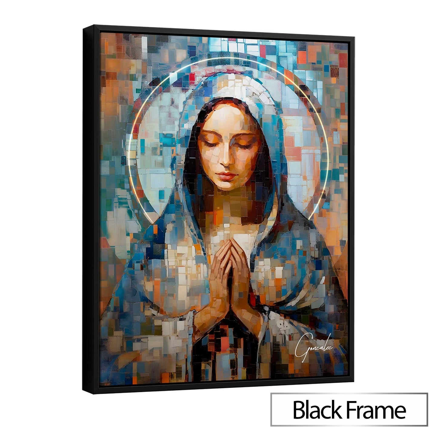 Virgin Mary Grid Art