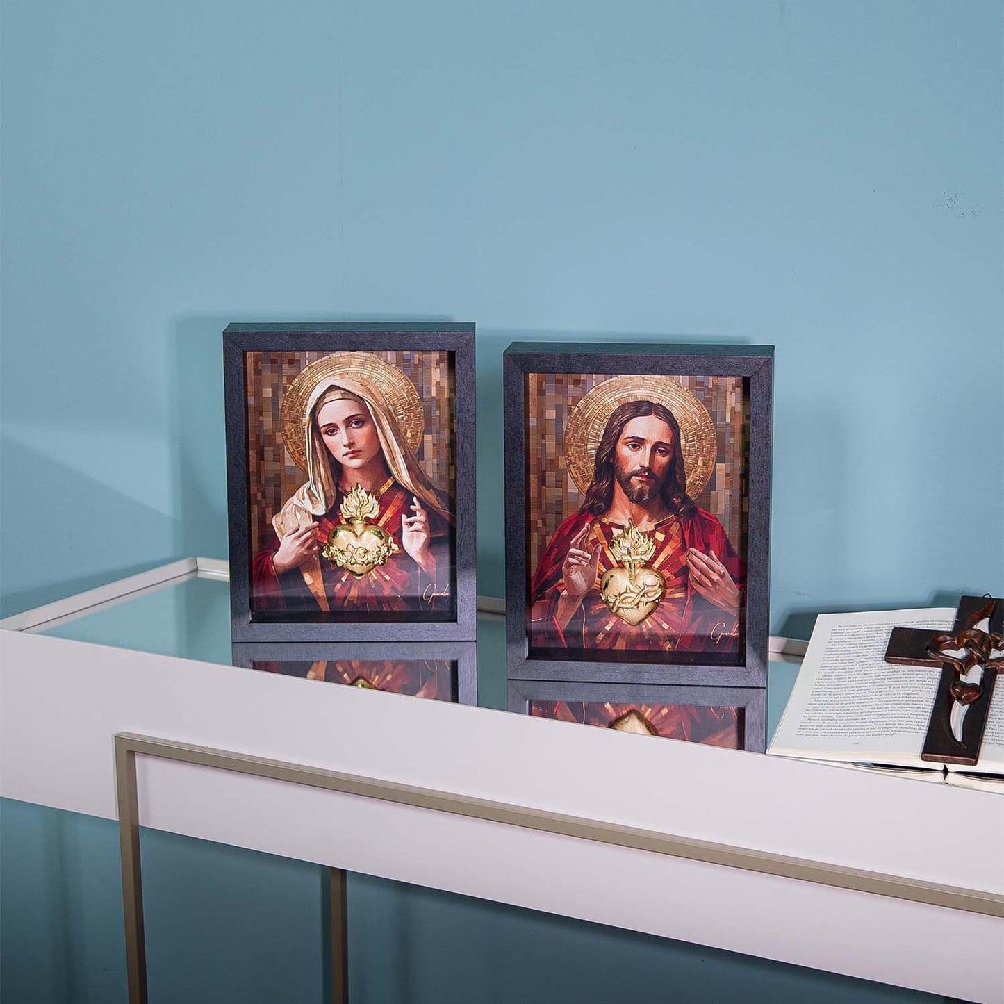 अमूर्त रंगीन पर्वत - 3 भाग