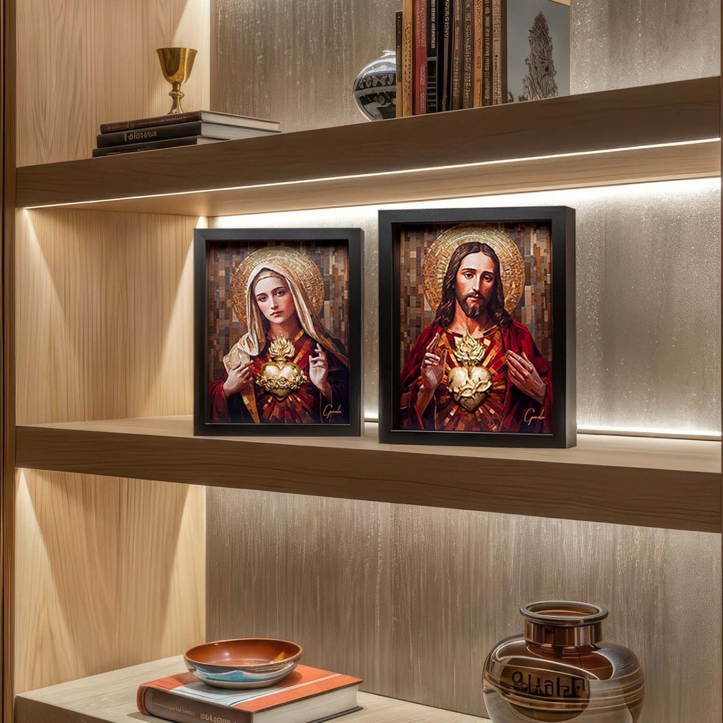 अमूर्त रंगीन पर्वत - 3 भाग