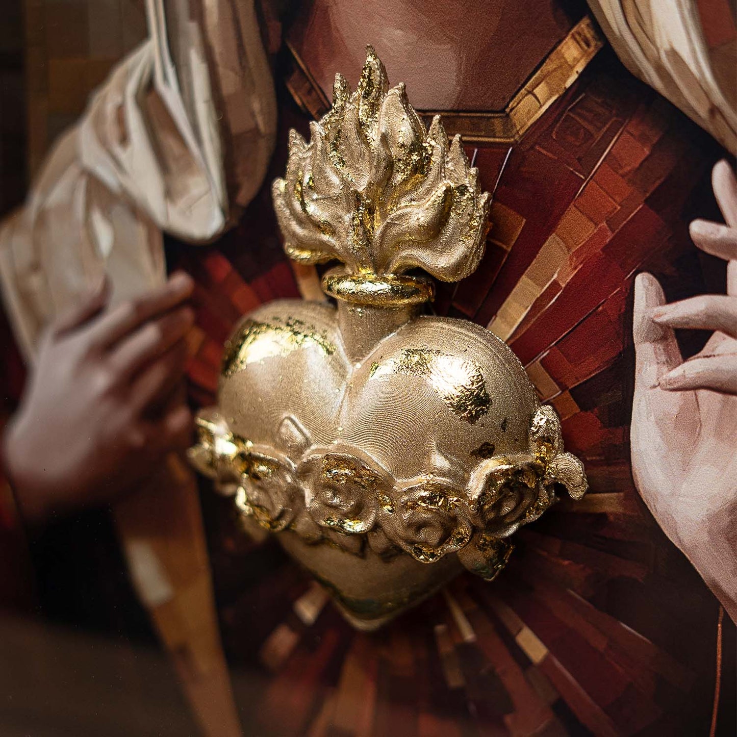 अमूर्त रंगीन पर्वत - 3 भाग