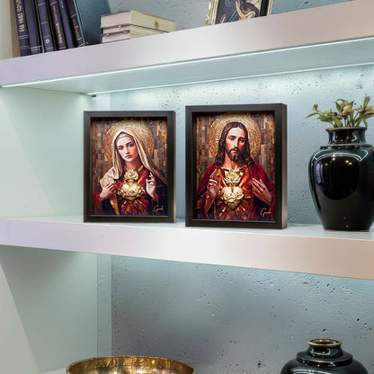 अमूर्त रंगीन पर्वत - 3 भाग