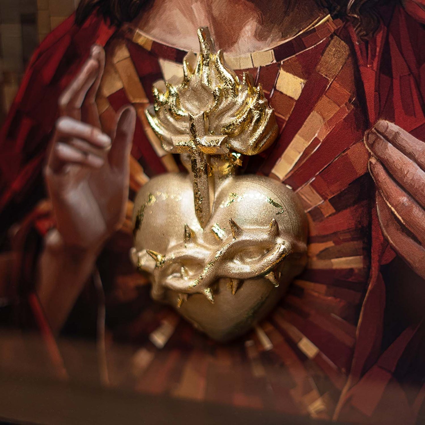 अमूर्त रंगीन पर्वत - 3 भाग