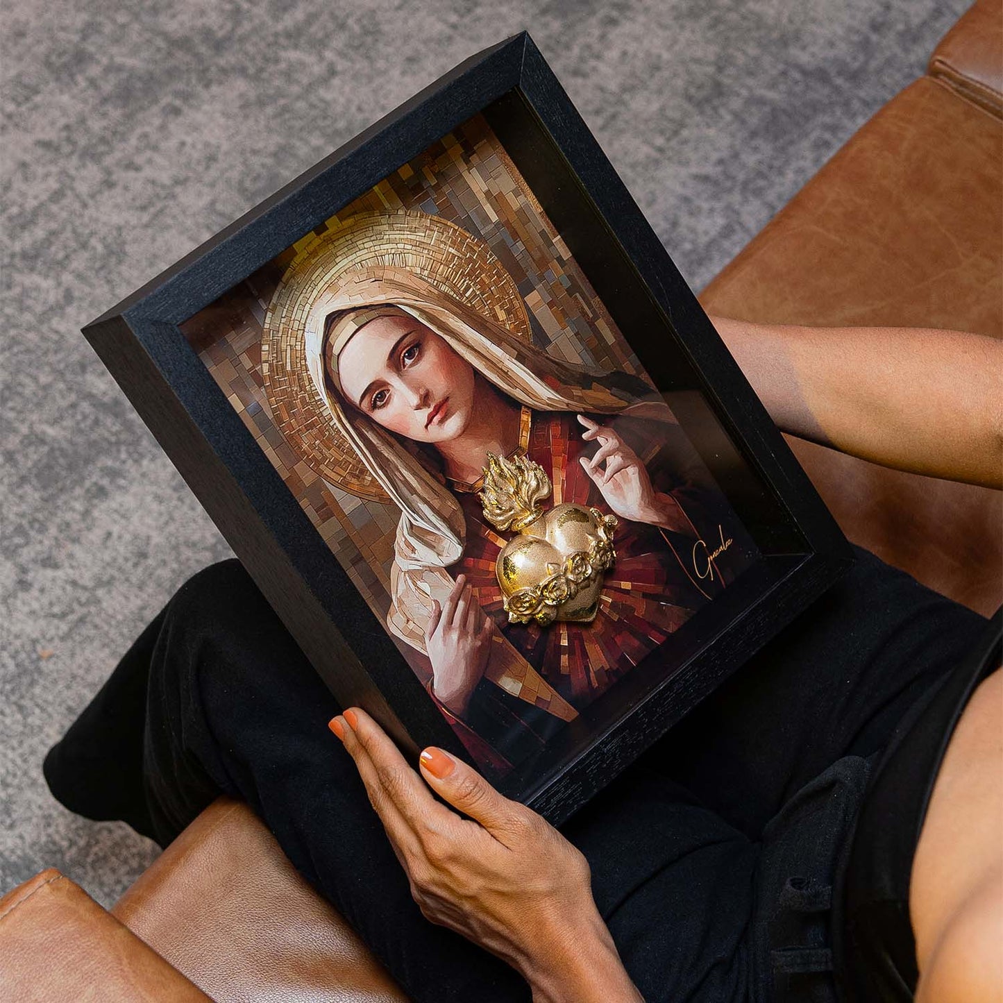 अमूर्त रंगीन पर्वत - 3 भाग