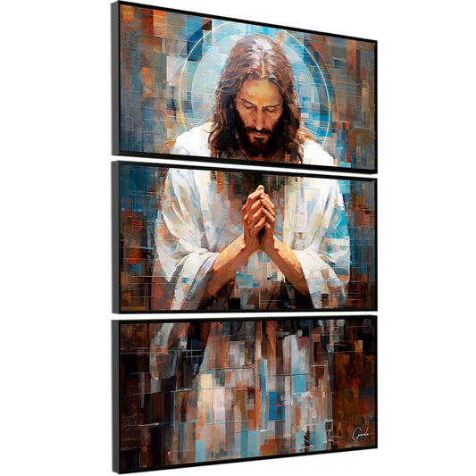 Jesus Grid Art 3 Parts