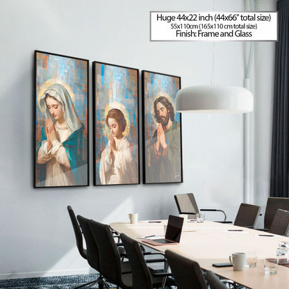 Holy Family Grid Art 3 Parts