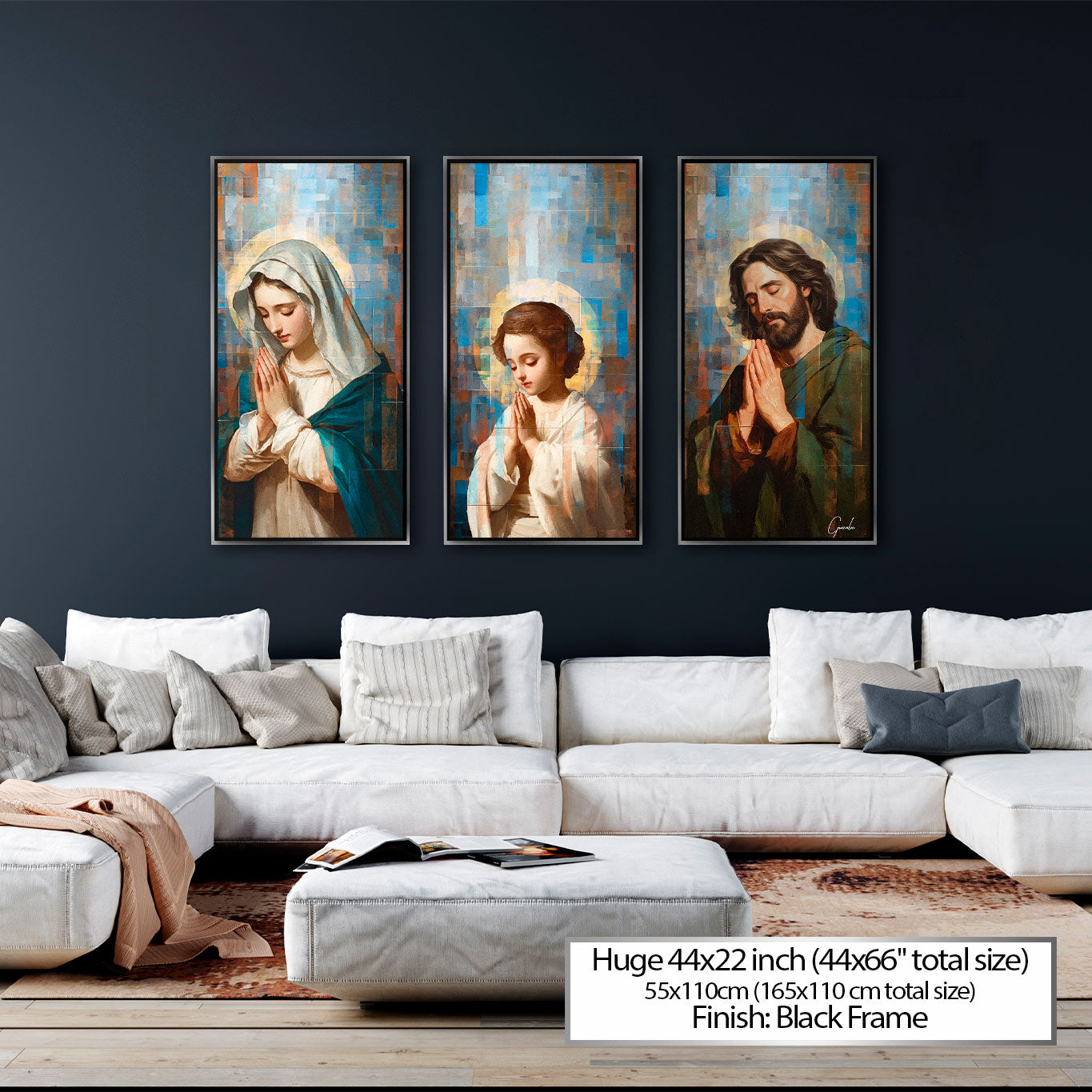 Holy Family Grid Art 3 Parts