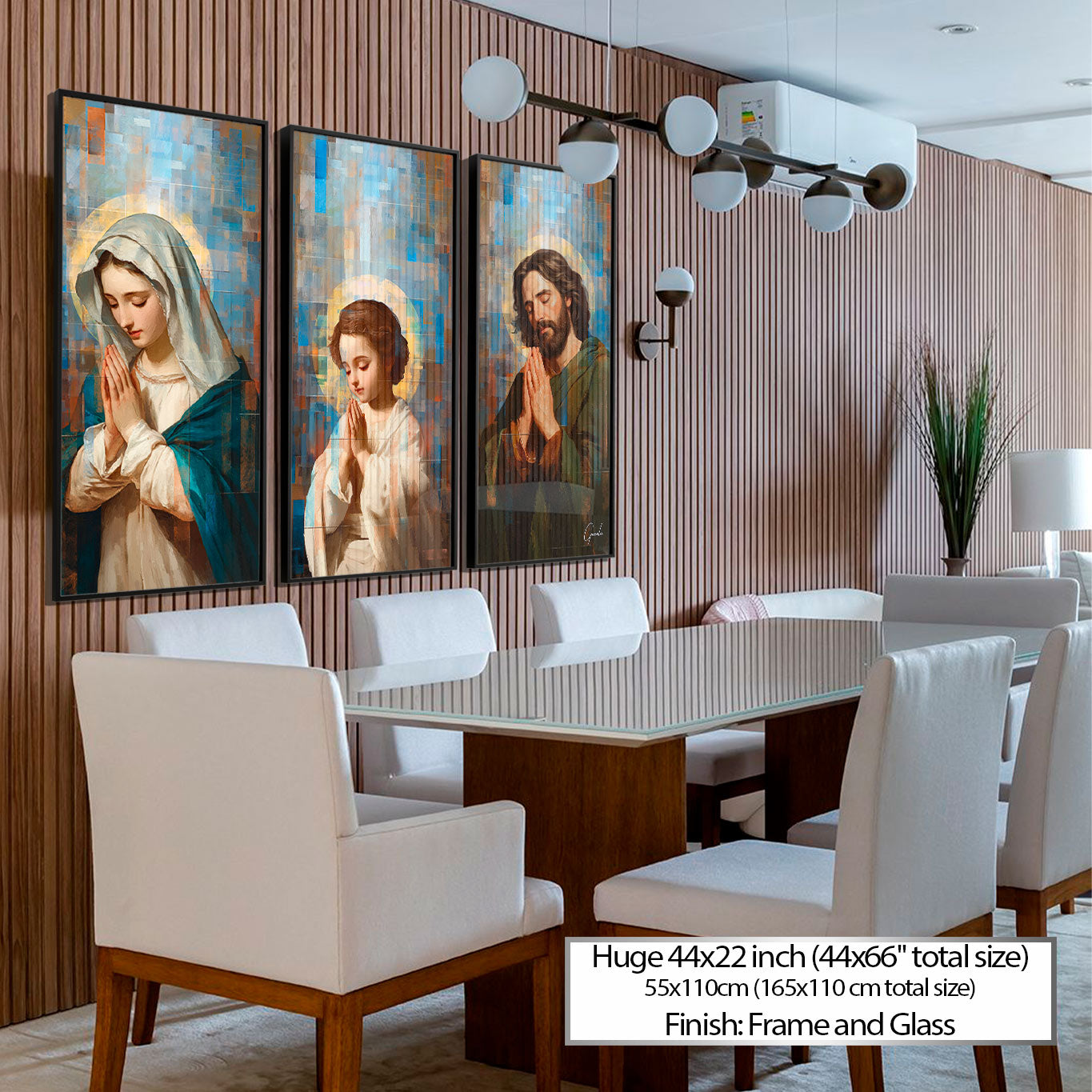 Holy Family Grid Art 3 Parts