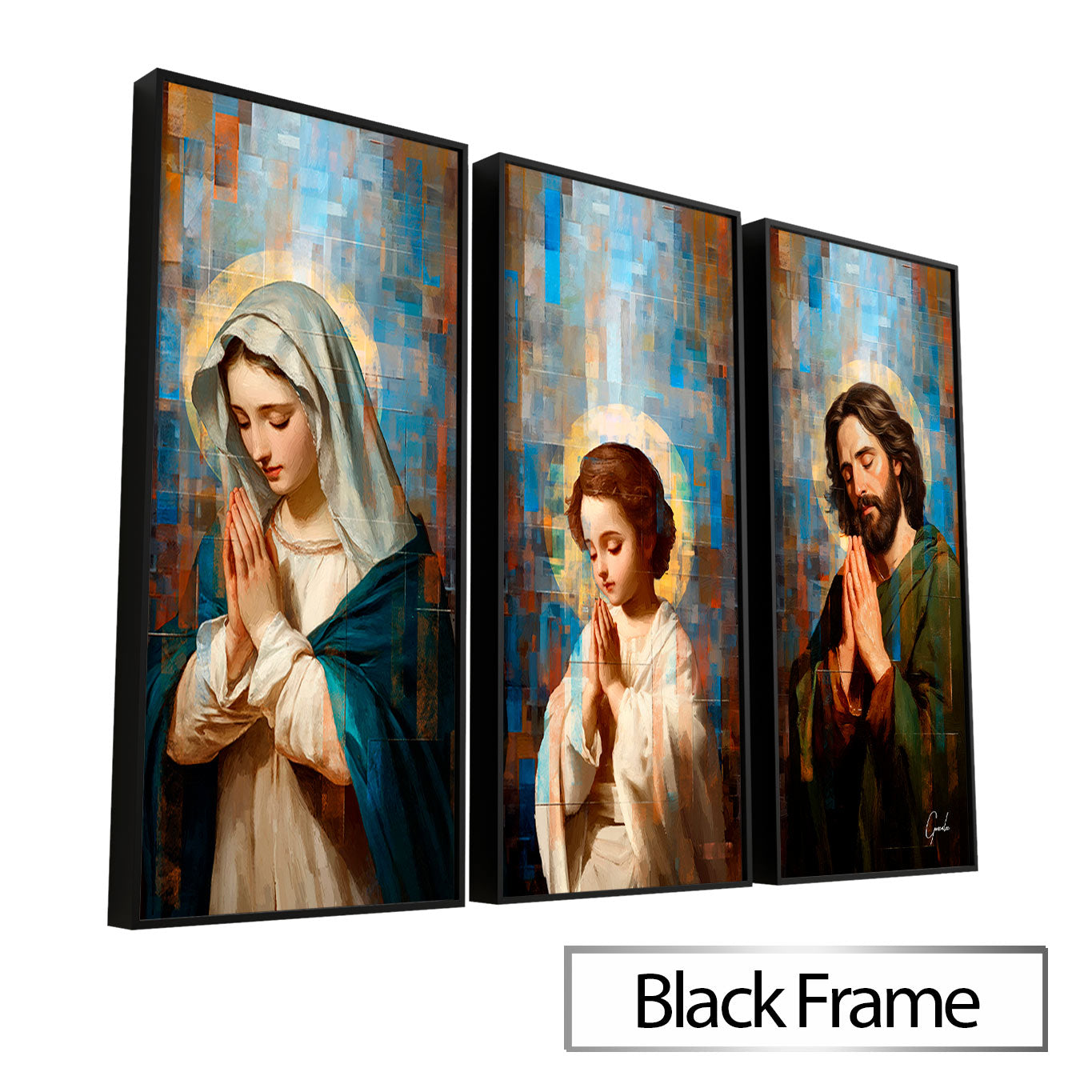 Holy Family Grid Art 3 Parts