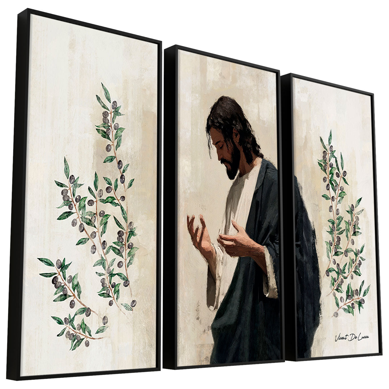 अमूर्त मनोरम ब्रशस्ट्रोक - 3 भाग