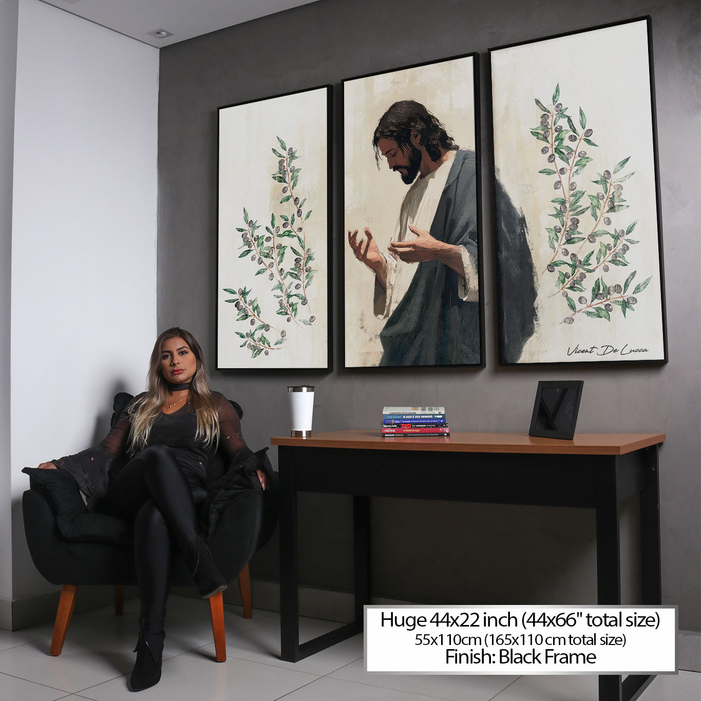 अमूर्त मनोरम ब्रशस्ट्रोक - 3 भाग