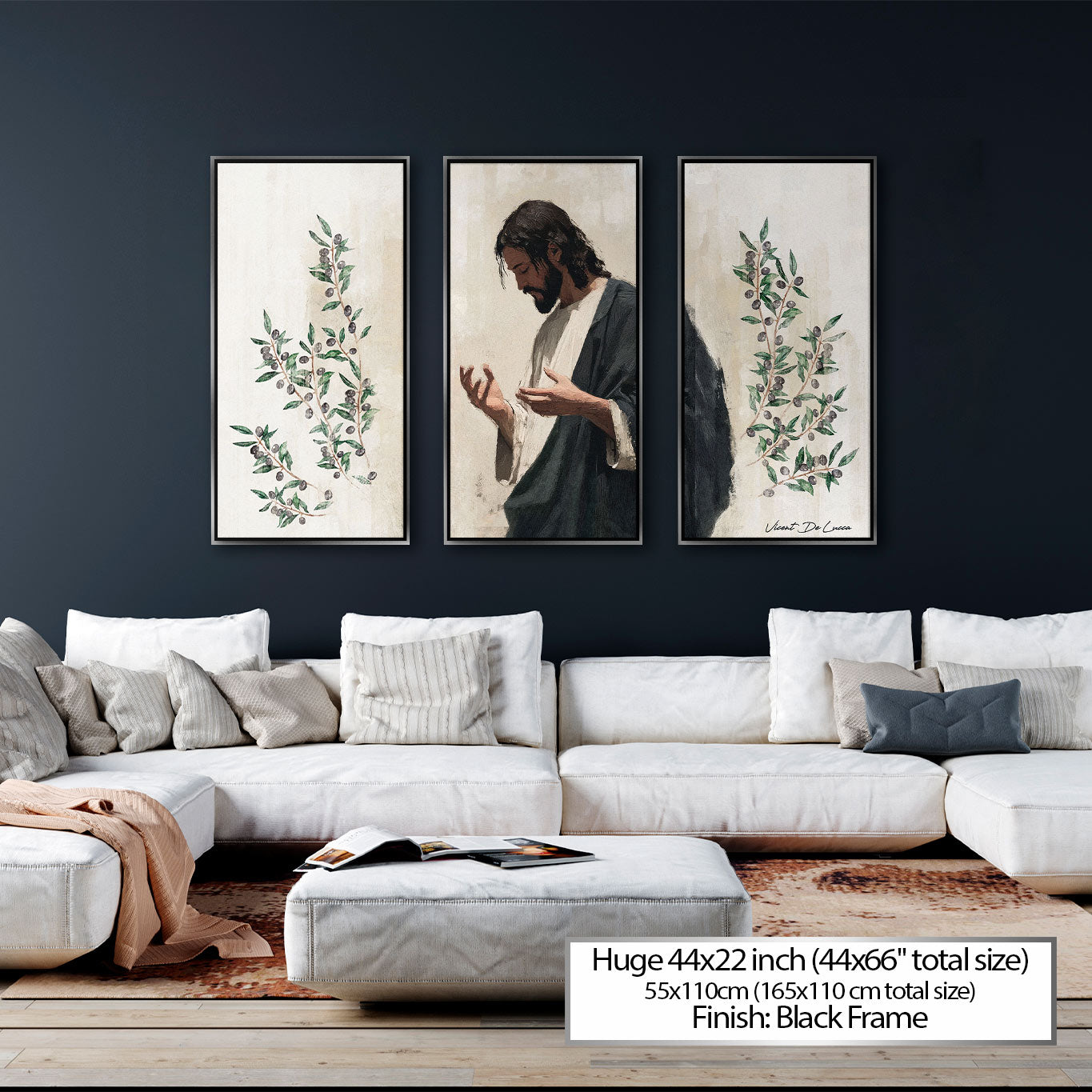 अमूर्त मनोरम ब्रशस्ट्रोक - 3 भाग