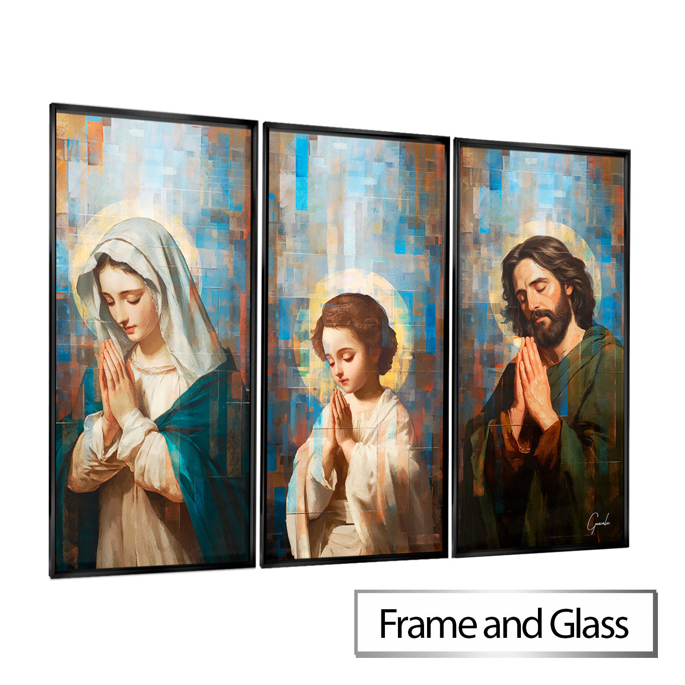 Holy Family Grid Art 3 Parts
