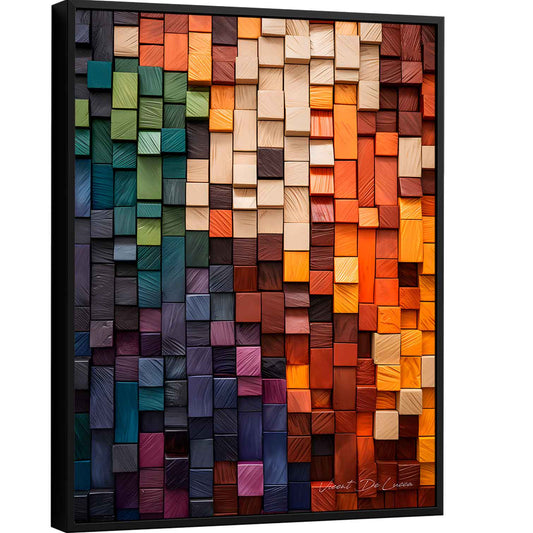 अमूर्त रंगीन पर्वत - 3 भाग