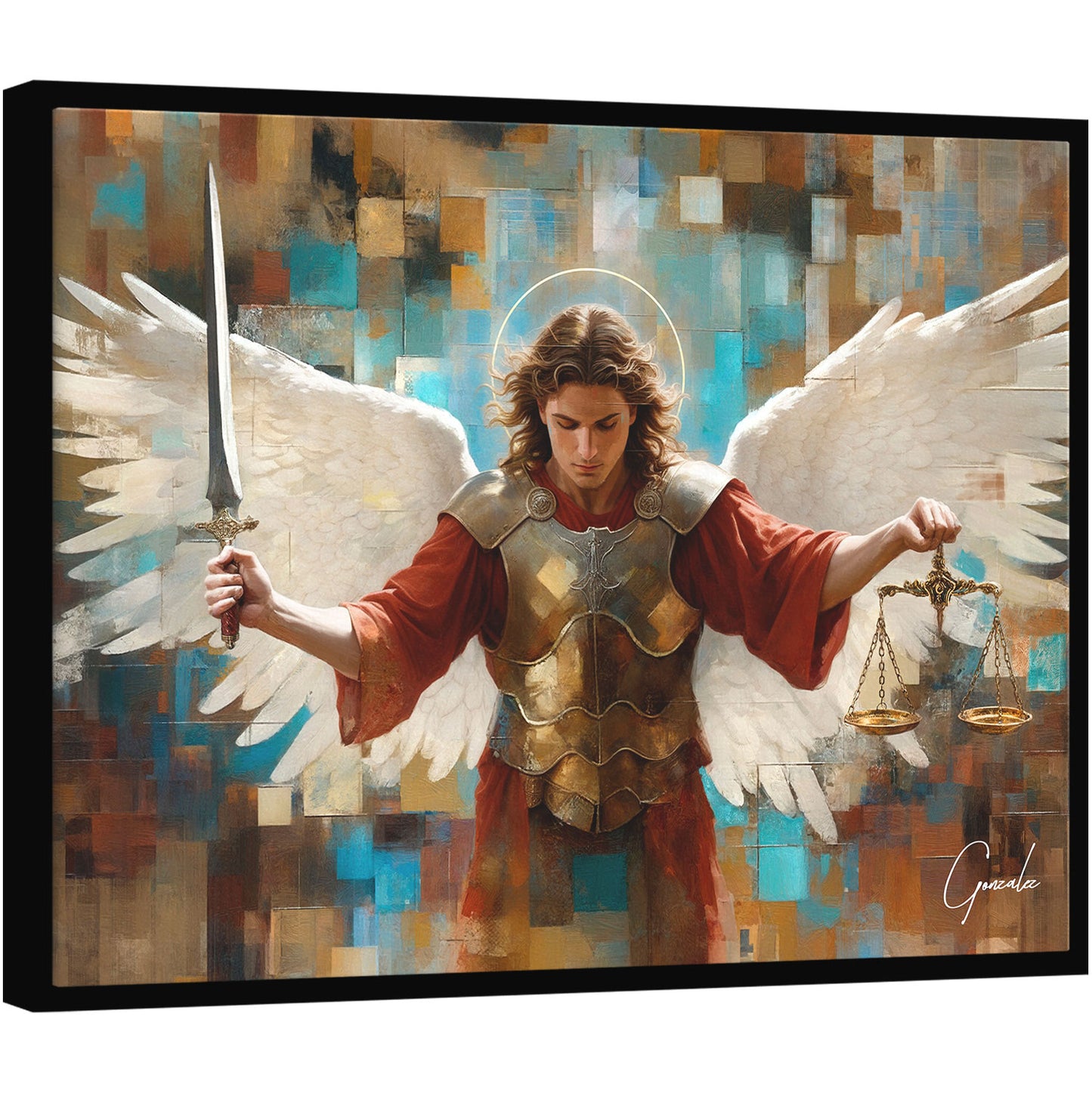 Saint Michael Grid Art