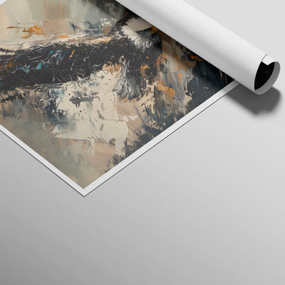 अमूर्त रंगीन पर्वत - 3 भाग