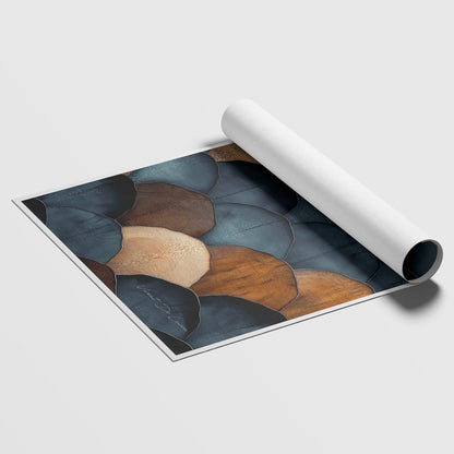 अमूर्त रंगीन पर्वत - 3 भाग