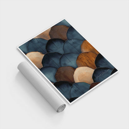 अमूर्त रंगीन पर्वत - 3 भाग