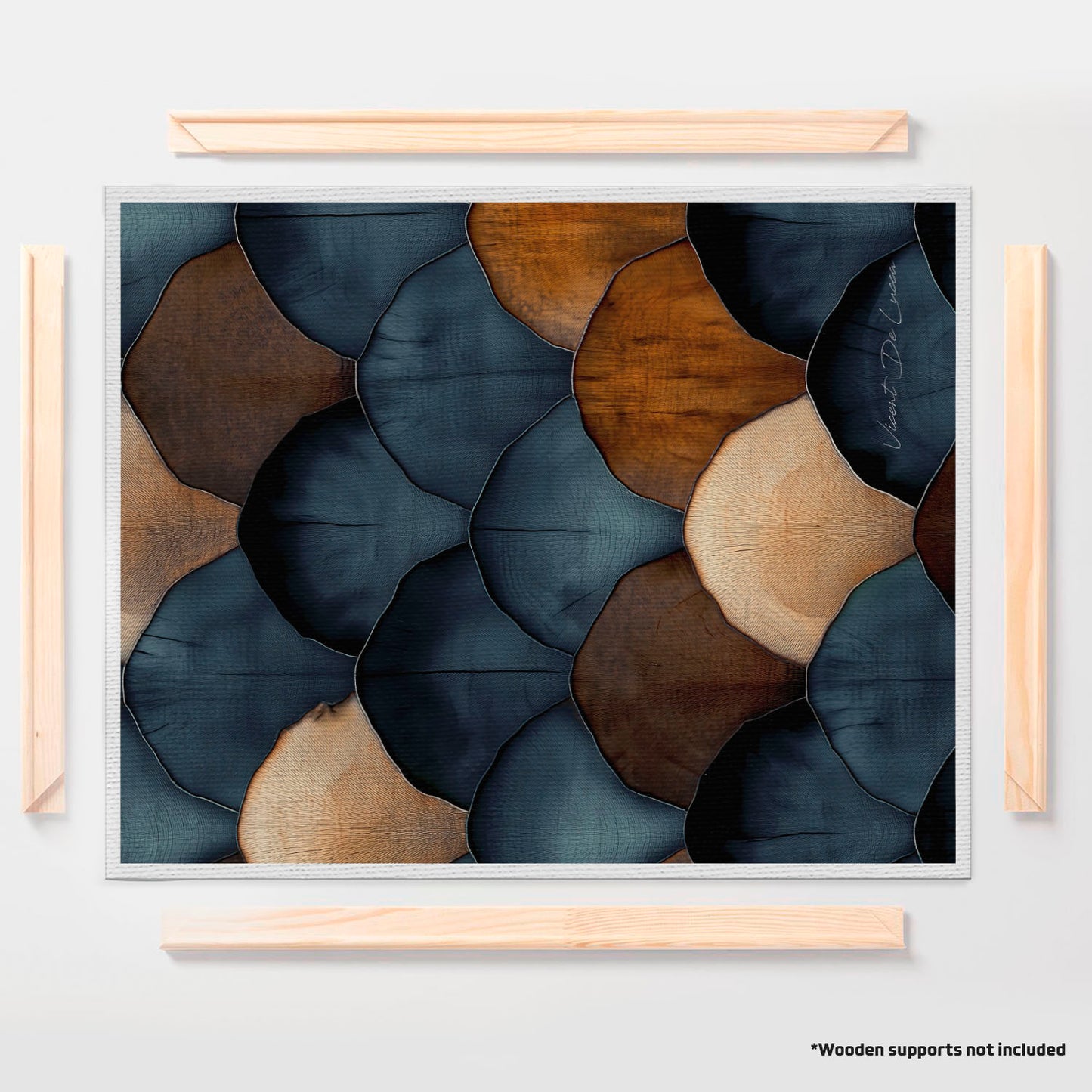 अमूर्त रंगीन पर्वत - 3 भाग