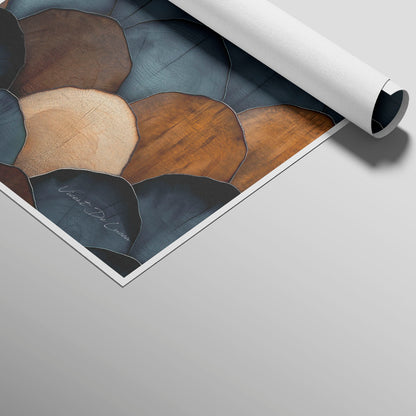 अमूर्त रंगीन पर्वत - 3 भाग