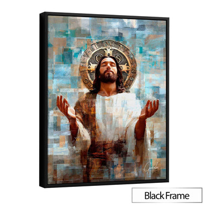 Jesus and the Saint Benedict Medal GridArt