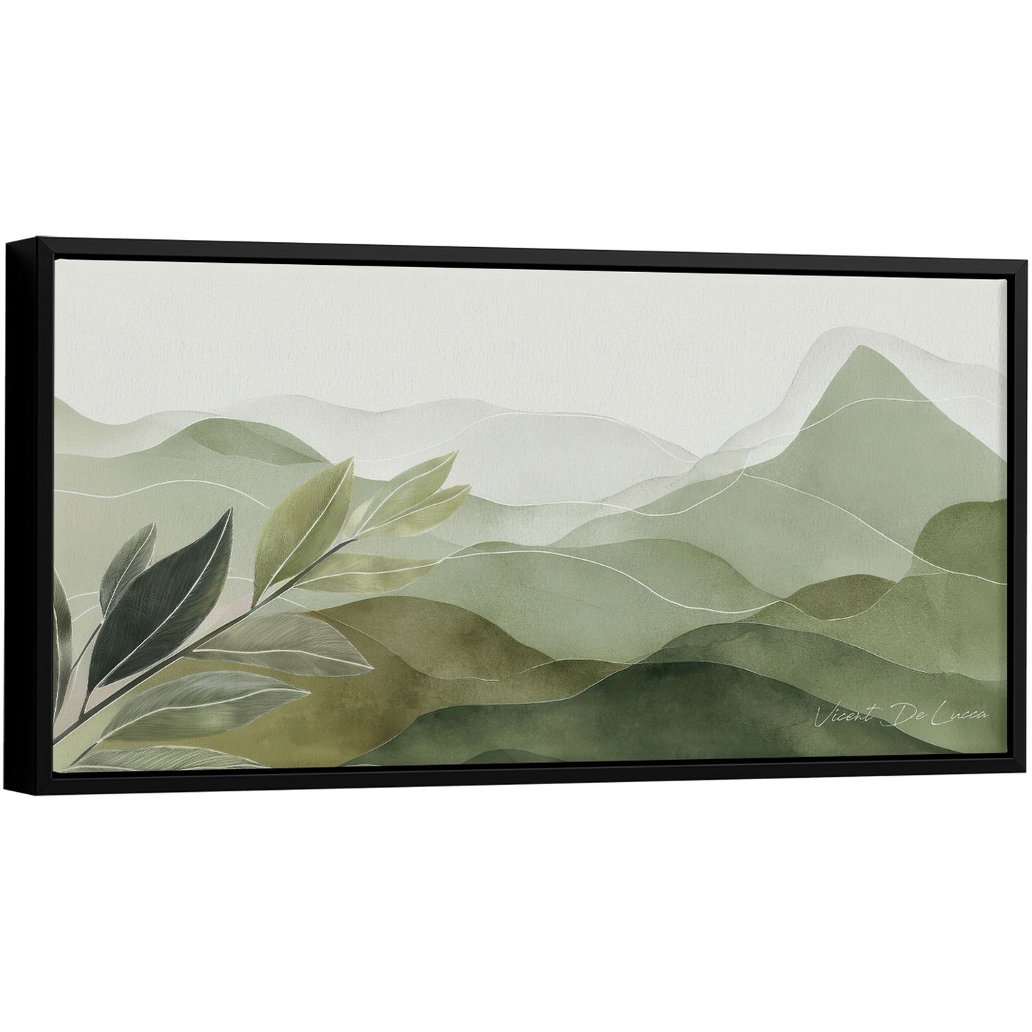 अमूर्त रंगीन पर्वत - 3 भाग