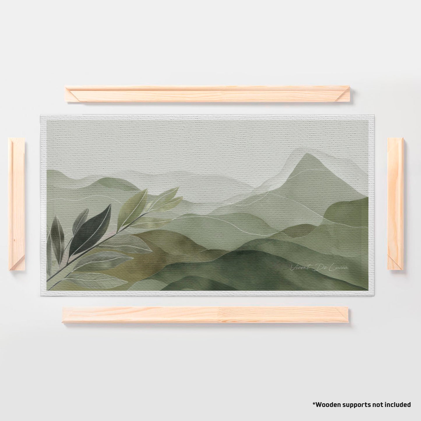 अमूर्त रंगीन पर्वत - 3 भाग