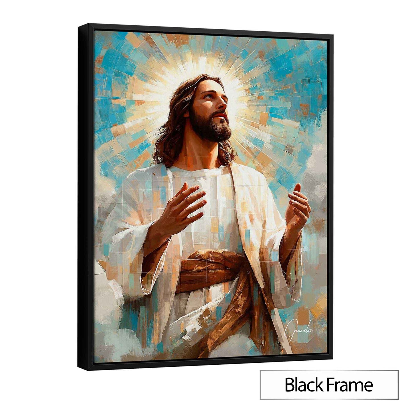 Jesus is the Light Grid Art