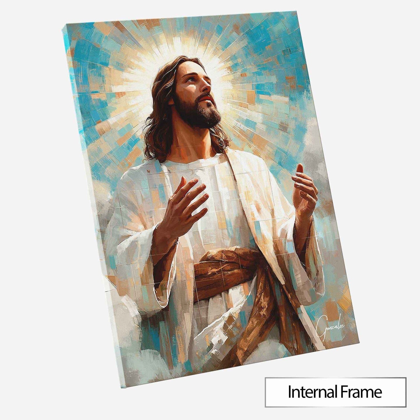 Jesus is the Light Grid Art