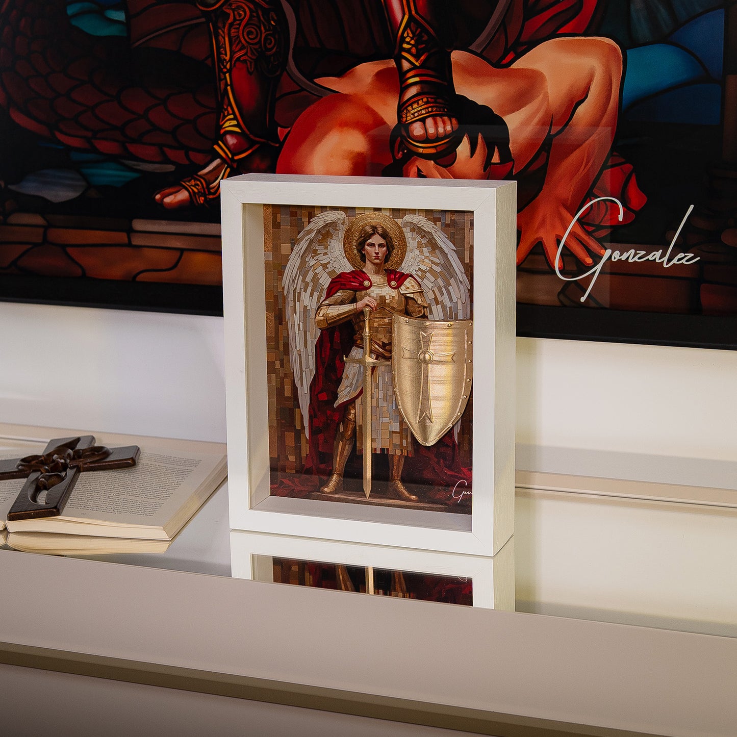 अमूर्त रंगीन पर्वत - 3 भाग