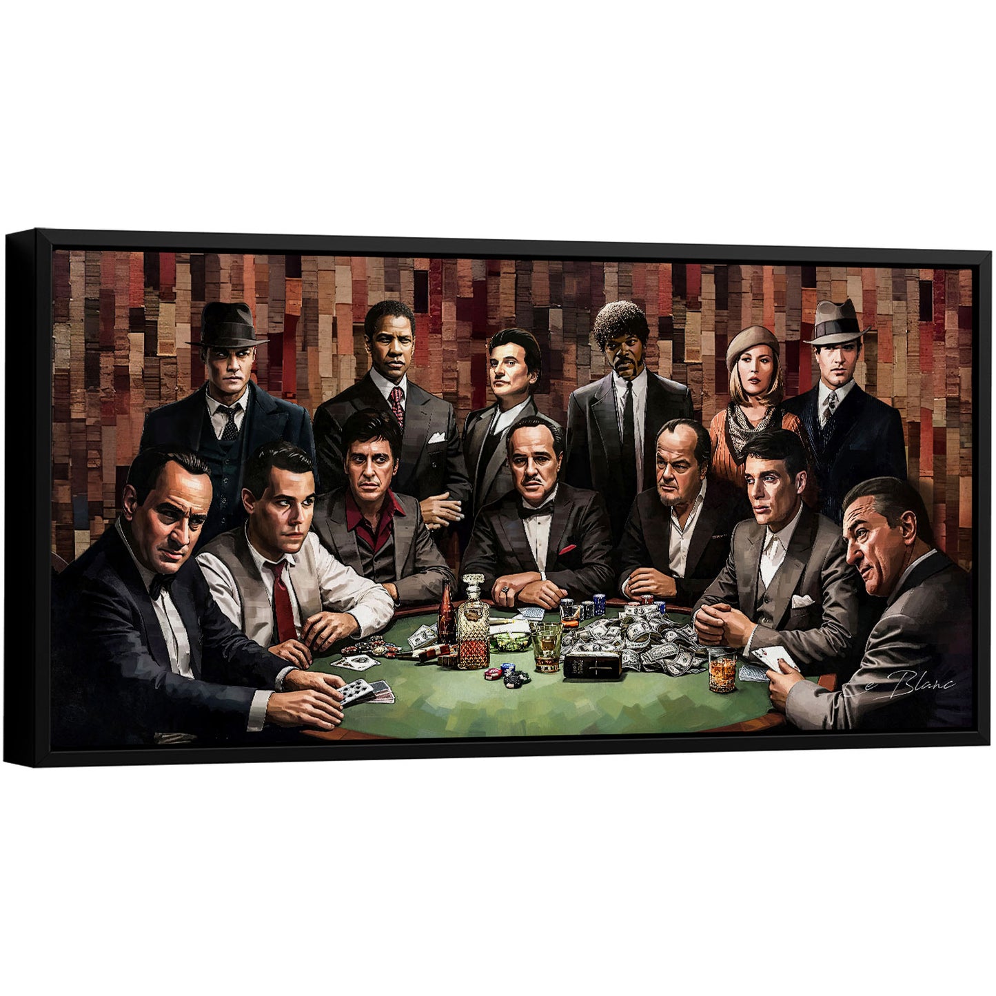 अमूर्त रंगीन पर्वत - 3 भाग