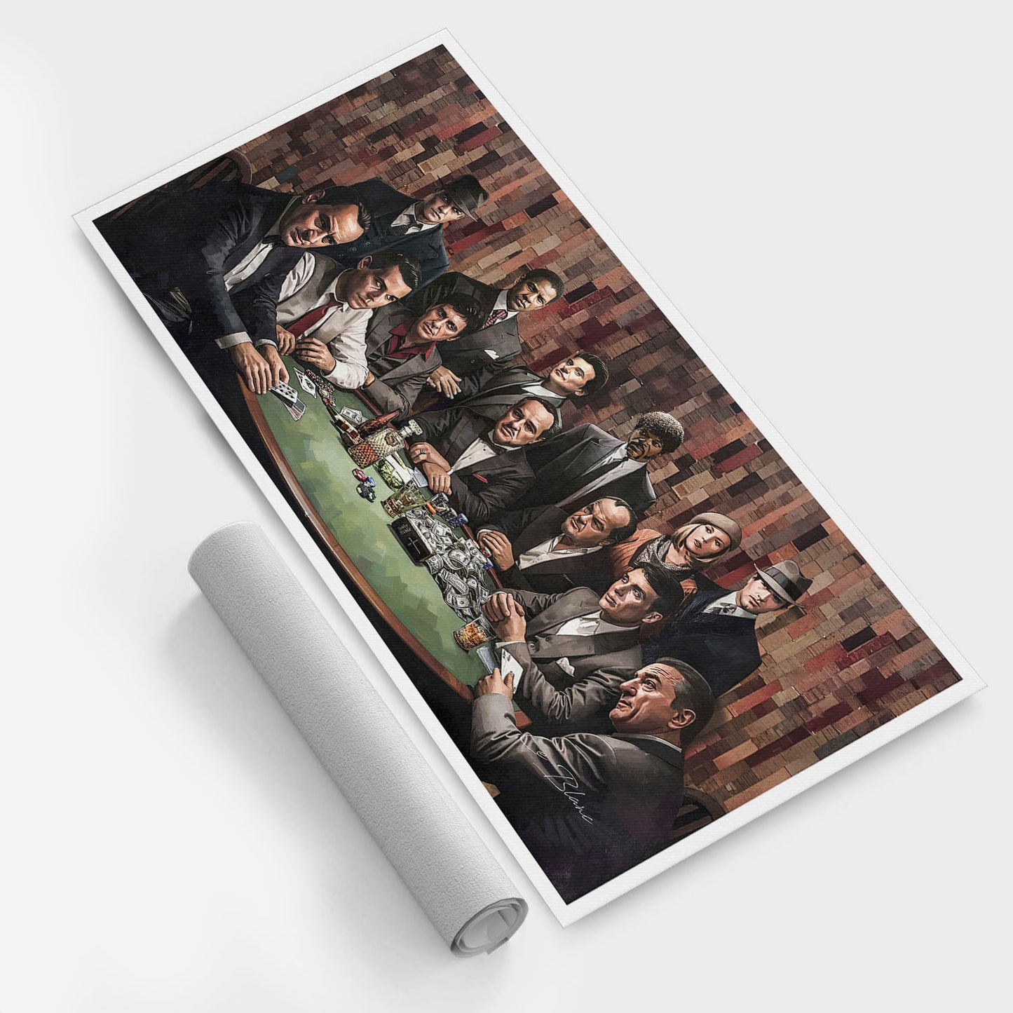 अमूर्त रंगीन पर्वत - 3 भाग