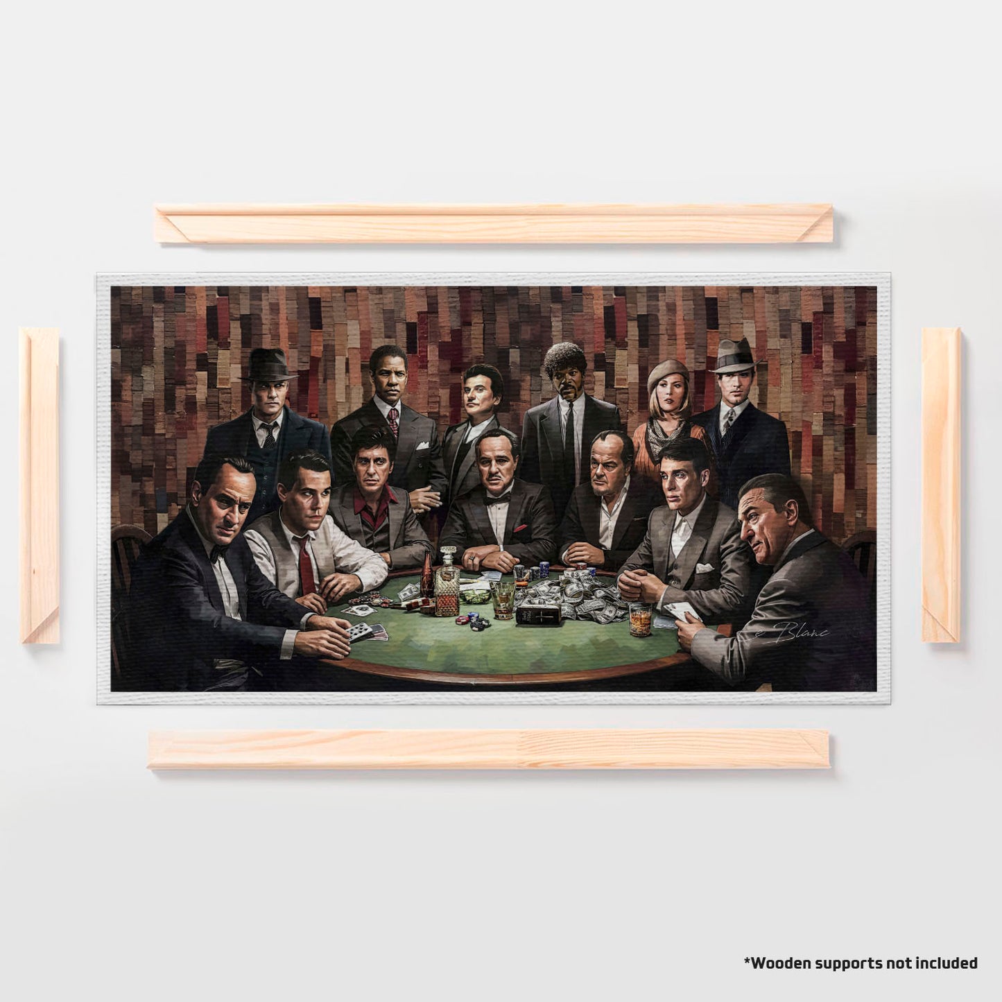 अमूर्त रंगीन पर्वत - 3 भाग