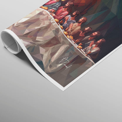 अमूर्त रंगीन पर्वत - 3 भाग