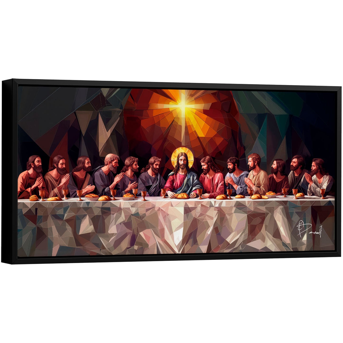 अमूर्त रंगीन पर्वत - 3 भाग