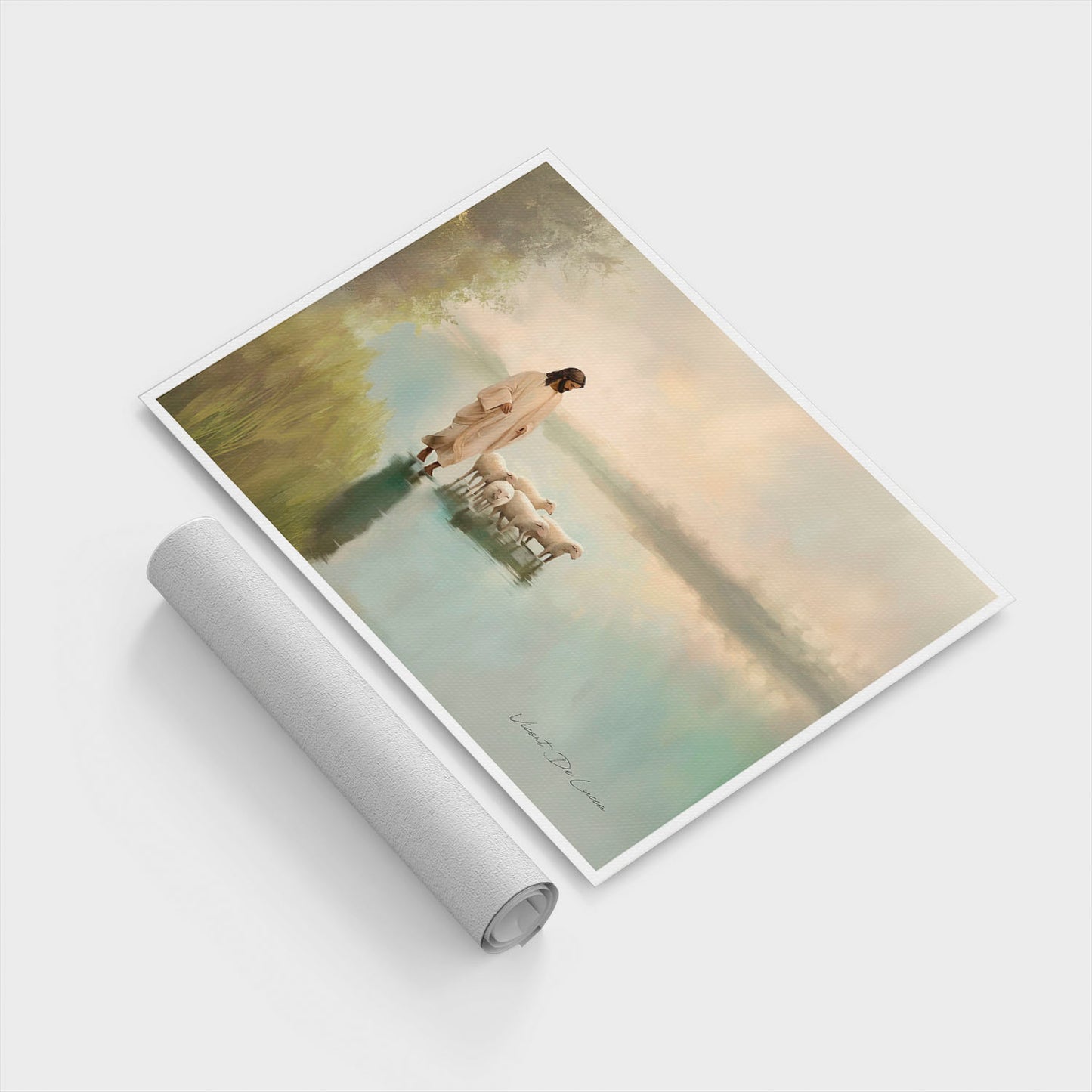 अमूर्त रंगीन पर्वत - 3 भाग