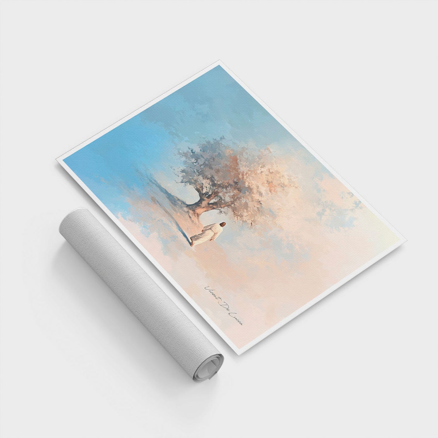 अमूर्त रंगीन पर्वत - 3 भाग