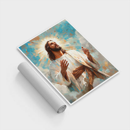 Jesus is the Light Grid Art