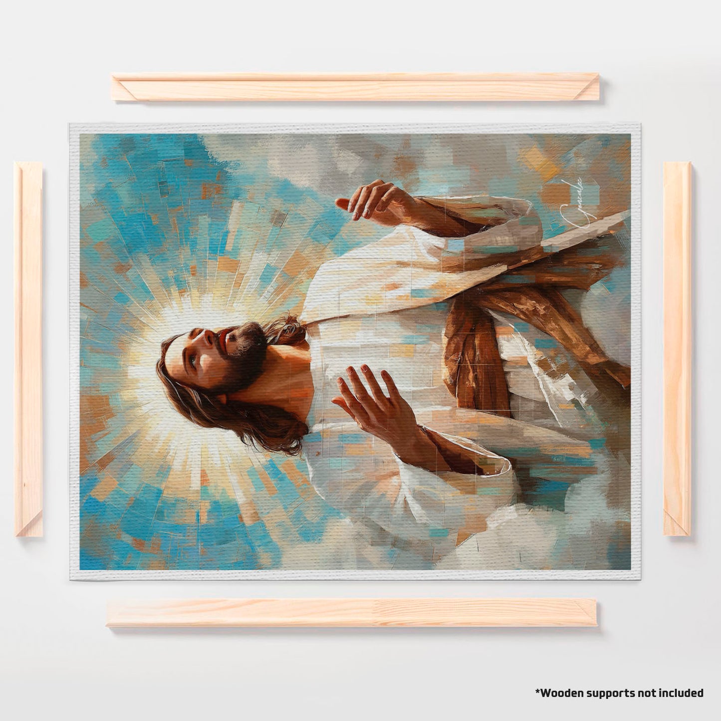 Jesus is the Light Grid Art